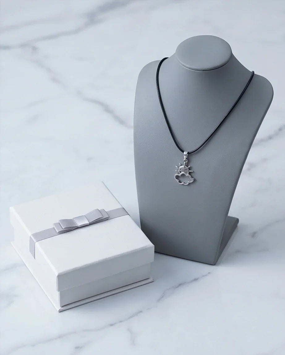 The Happy Sol Sun & Cloud Necklace