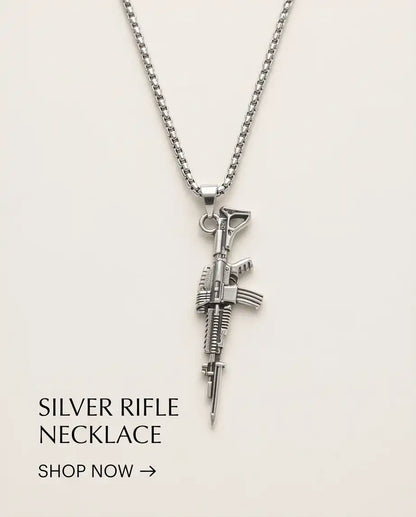 Tactical Short-Barreled Rifle Weapon Pendant Box Chain
