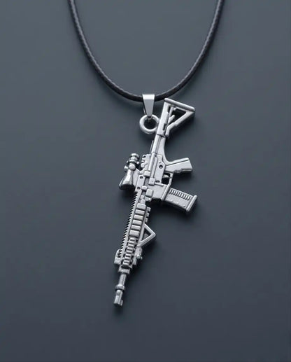 Scope-Mounted Tactical Rifle Weapon Pendant Box Chain