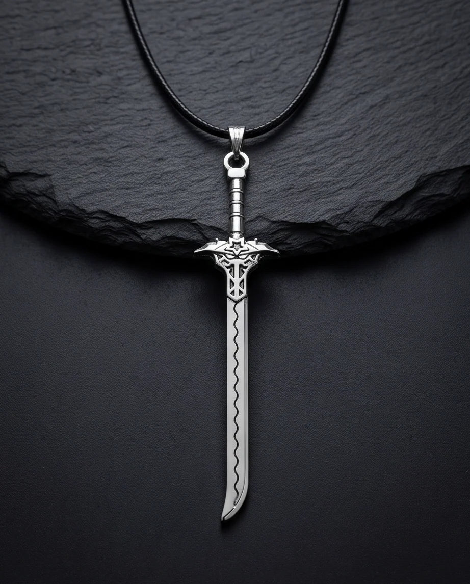 Vintage Katana Sword Pendant Necklace