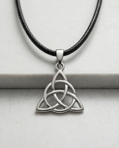 Silver Celtic Triquetra Knot Necklace