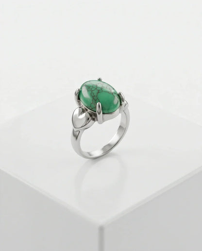 White Canyon Howlite Statement Ring