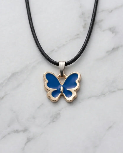 Midnight Blue Butterfly Pendant