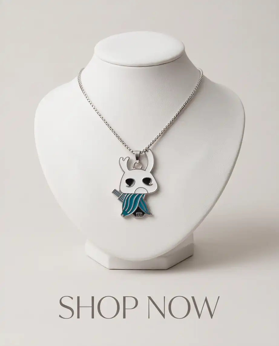 Hollow Knight Quirrel Enamel Pendant Box Chain