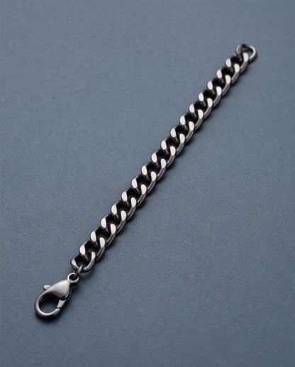 Gunmetal Black Curb Chain Bracelet