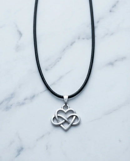 Silver Infinity Heart Necklace