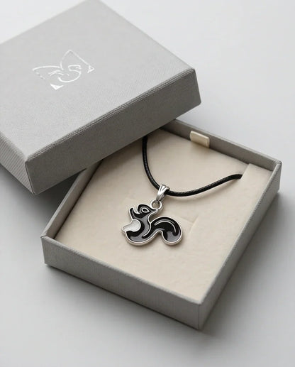 The Onyx Squirrel Pendant