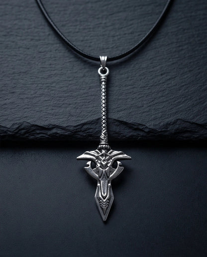 Gothic Rune Sword Dagger Pendant