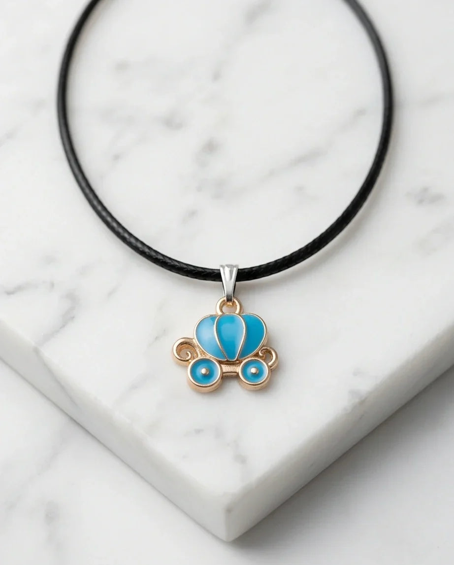 Gold and Turquoise Royal Carriage Necklace