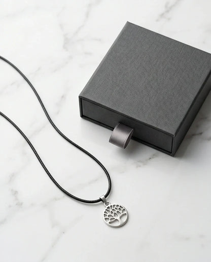Silver Cutout Tree of Life Necklace