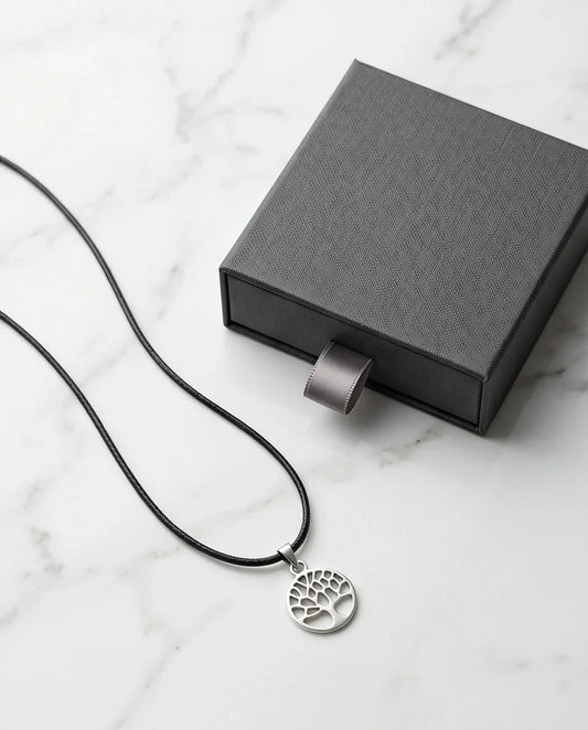 Silver Cutout Tree of Life Necklace