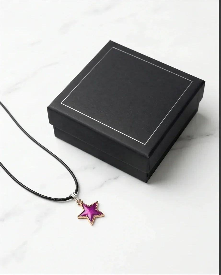 Radiant Purple Star Pendant