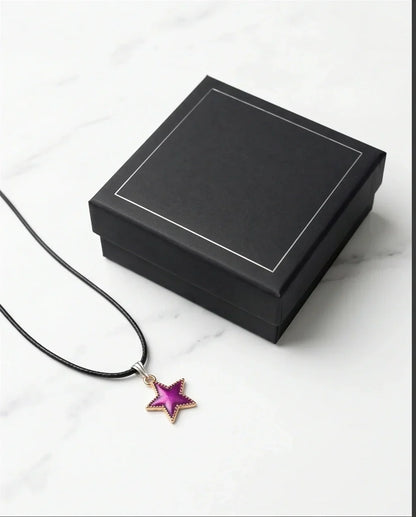 Radiant Purple Star Pendant
