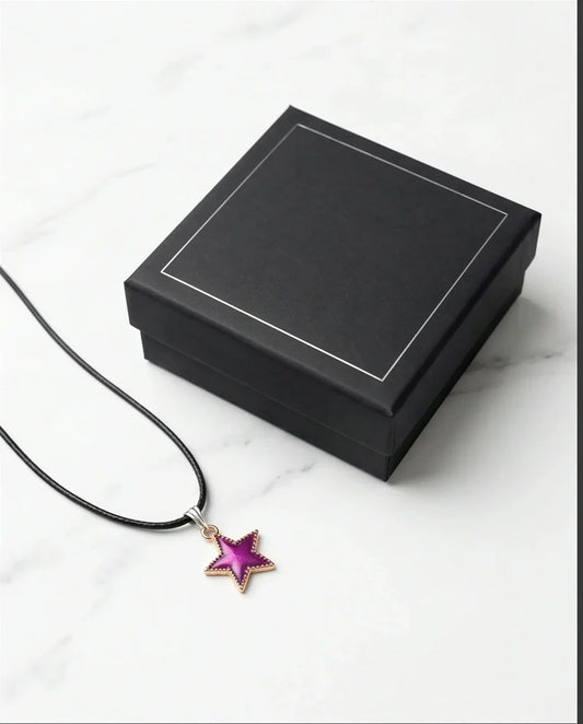 Radiant Purple Star Pendant