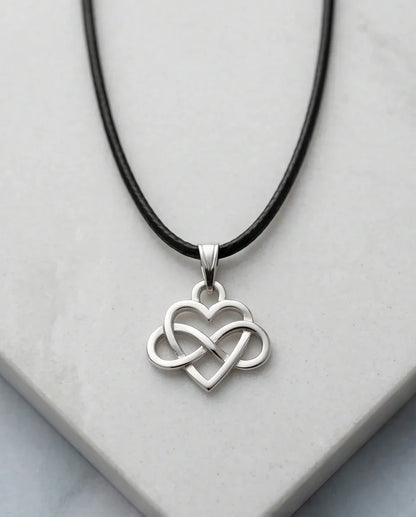 Silver Infinity Heart Necklace