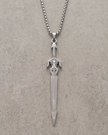 Silver Mythic Broadsword Pendant