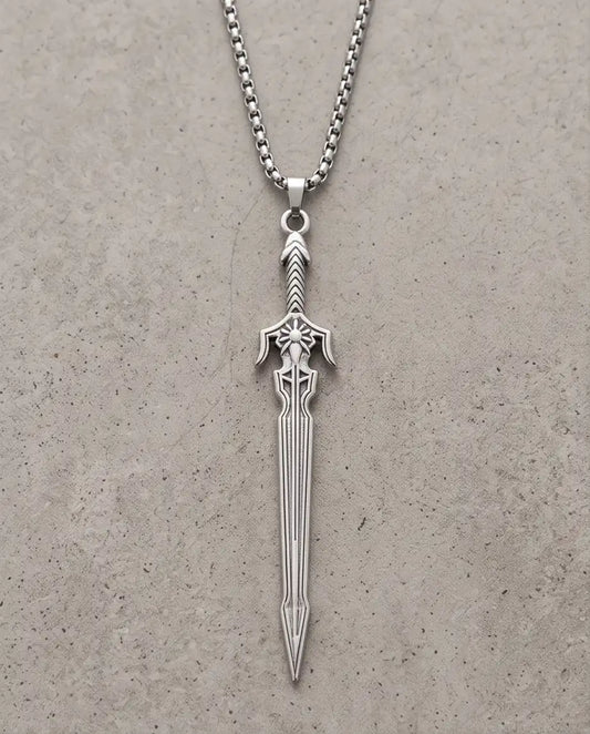 Silver Mythic Broadsword Pendant