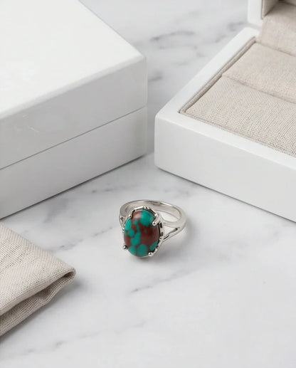 Ocean Matrix Turquoise Statement Ring