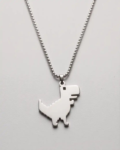 Offline T-Rex Dinosaur Game Pendant Box Chain