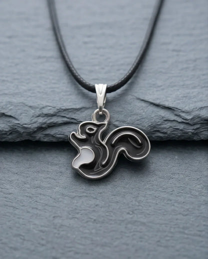 The Onyx Squirrel Pendant