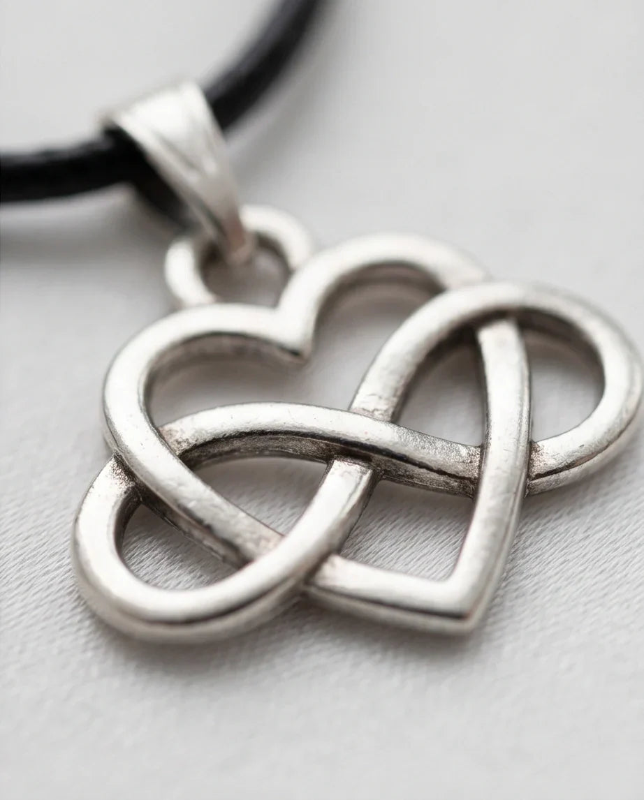 Silver Infinity Heart Necklace