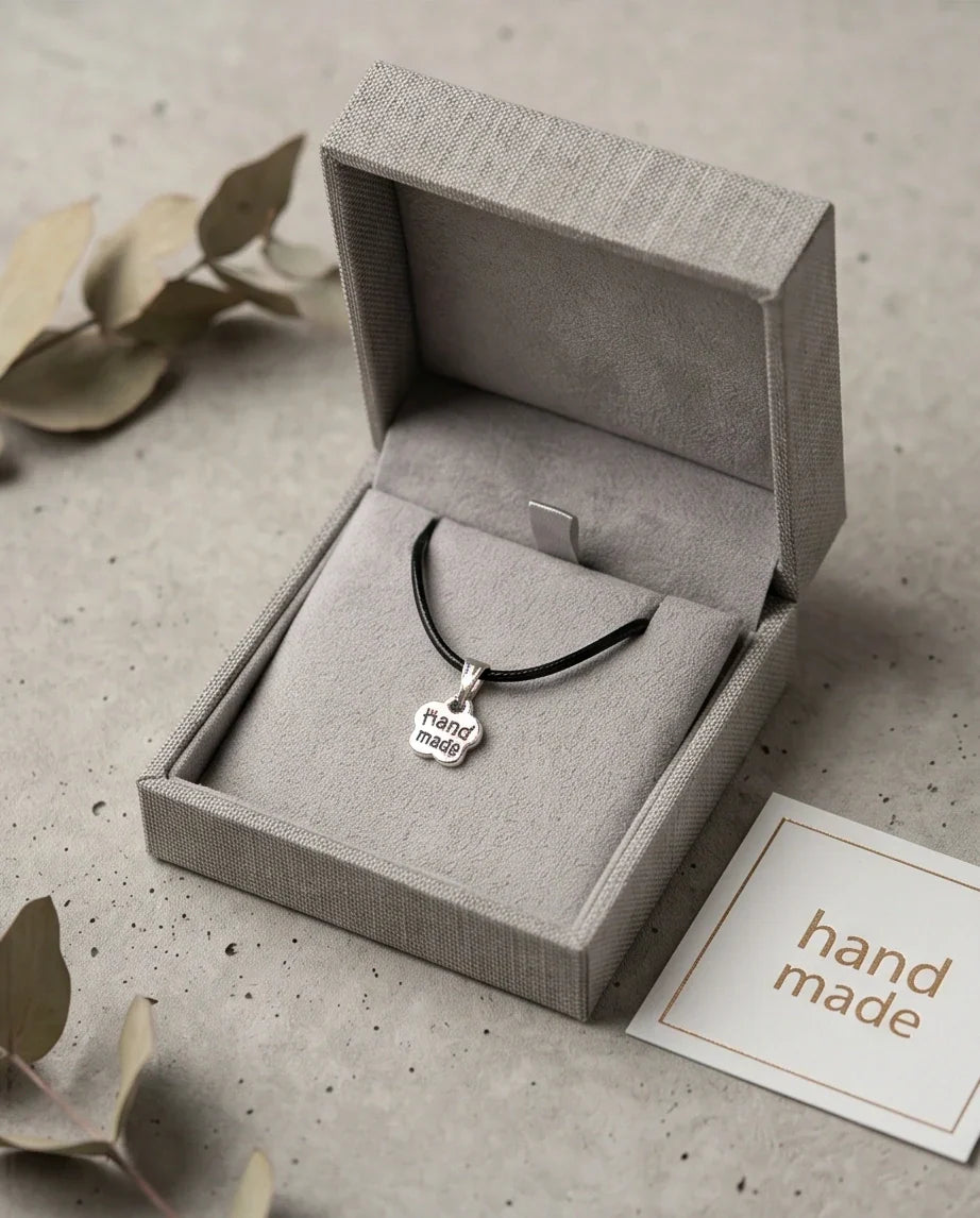 Silver Engraved Handmade Blossom Necklace
