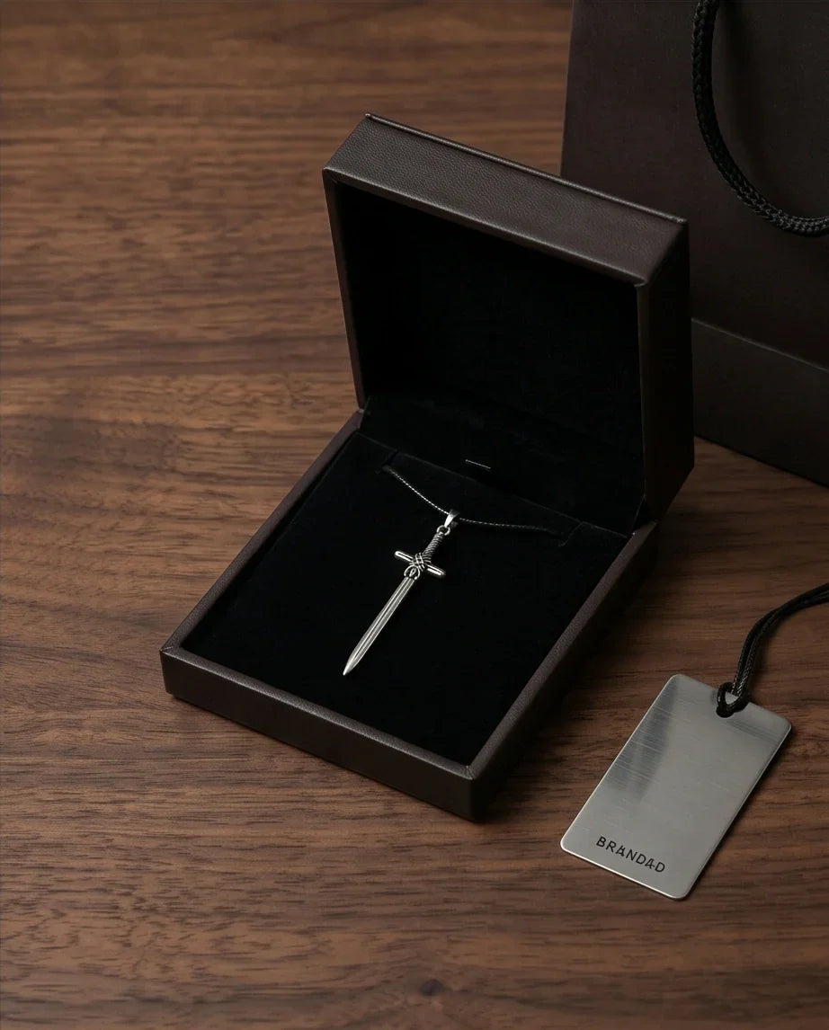 The Excalibur Medieval Sword Necklace