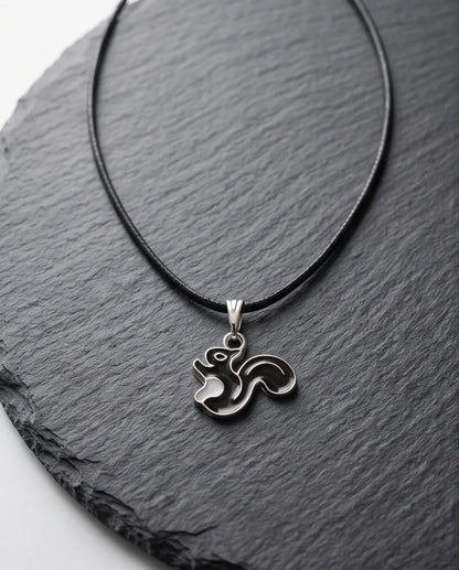 The Onyx Squirrel Pendant