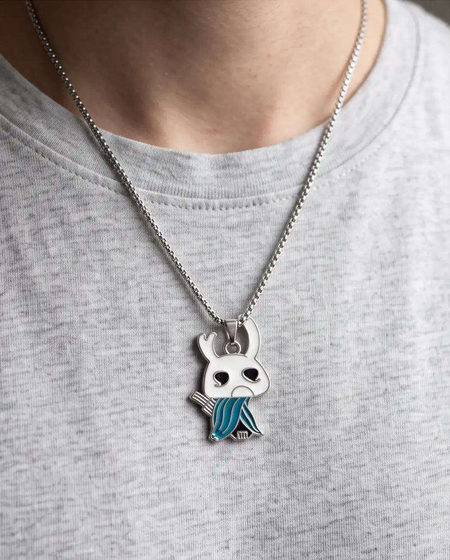 Hollow Knight Quirrel Enamel Pendant Box Chain