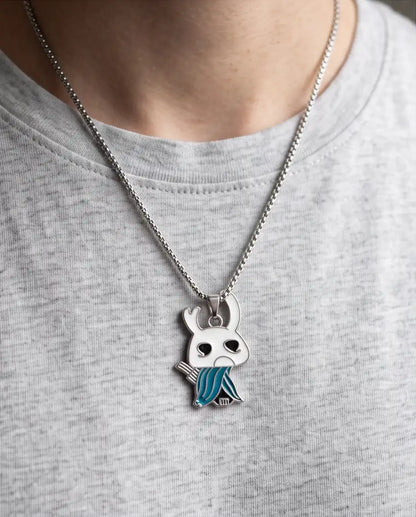 Hollow Knight Quirrel Enamel Pendant Box Chain