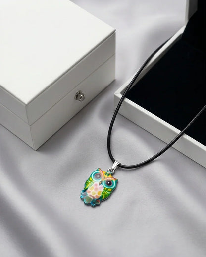 The Azure Owl Pendant