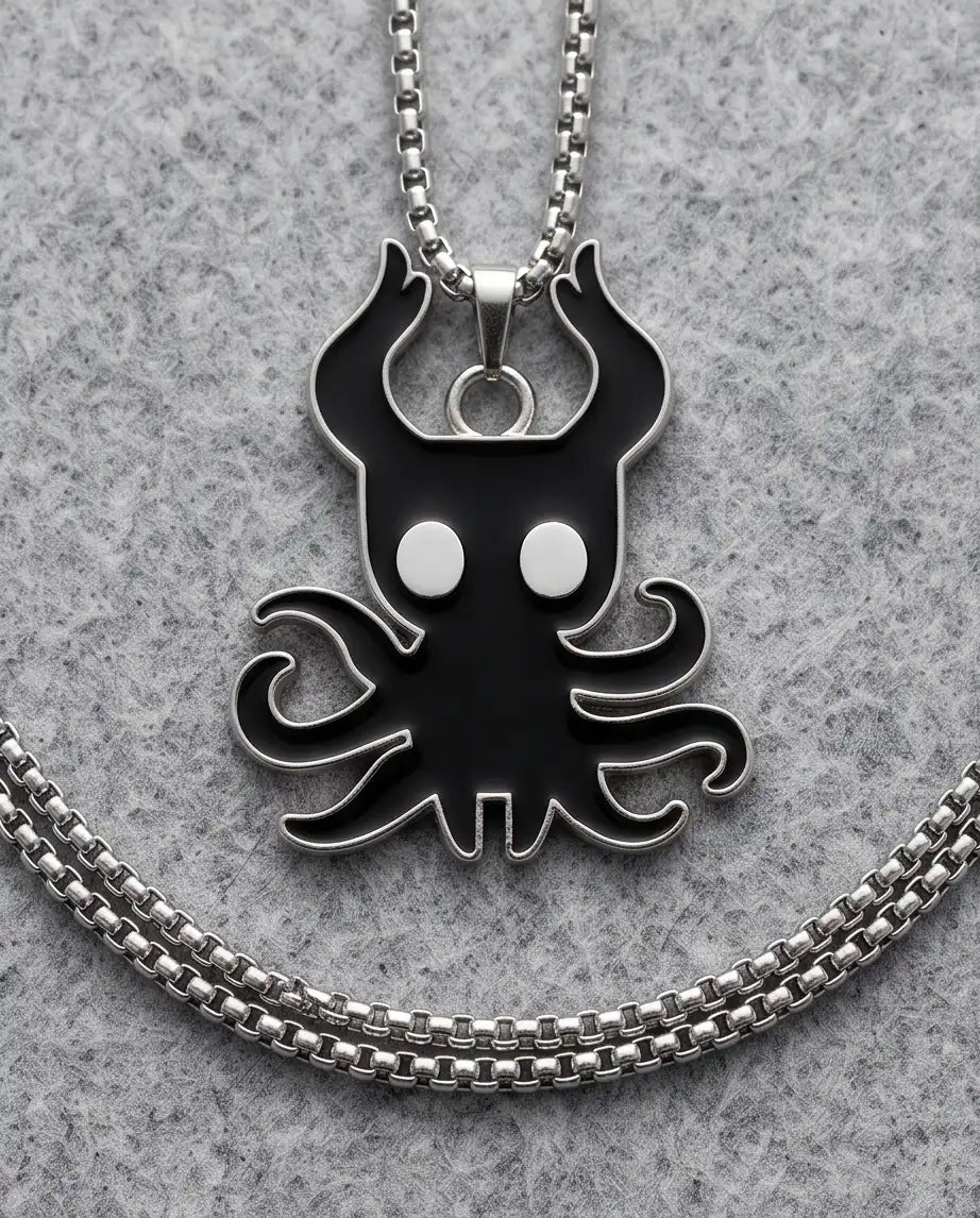 Hollow Knight Void Shade Enamel Pendant Box Chain