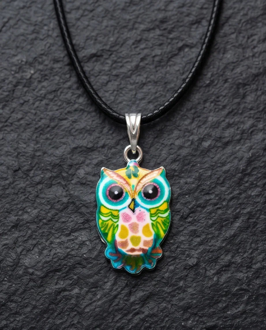 The Azure Owl Pendant