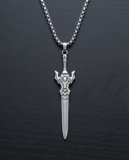 Fantasy Broadsword Pendant Necklace