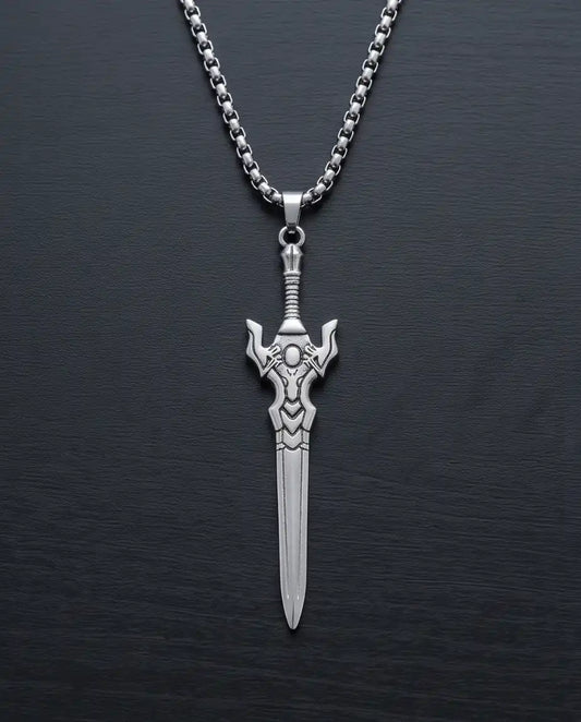 Fantasy Broadsword Pendant Necklace
