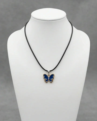 Midnight Blue Butterfly Pendant