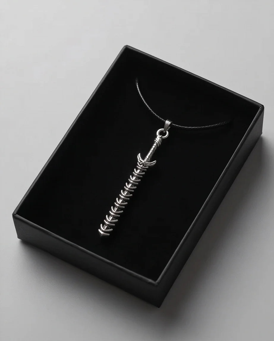 Dragon Spine Sword Pendant Necklace