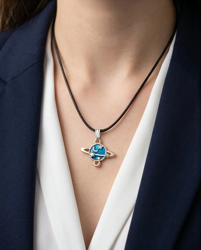 Celestial Galaxy Planet Pendant