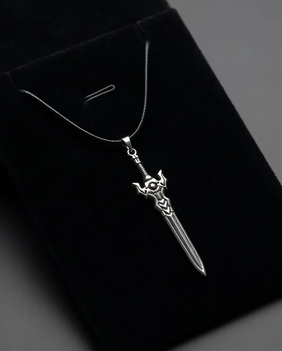 Fantasy Broadsword Pendant Necklace