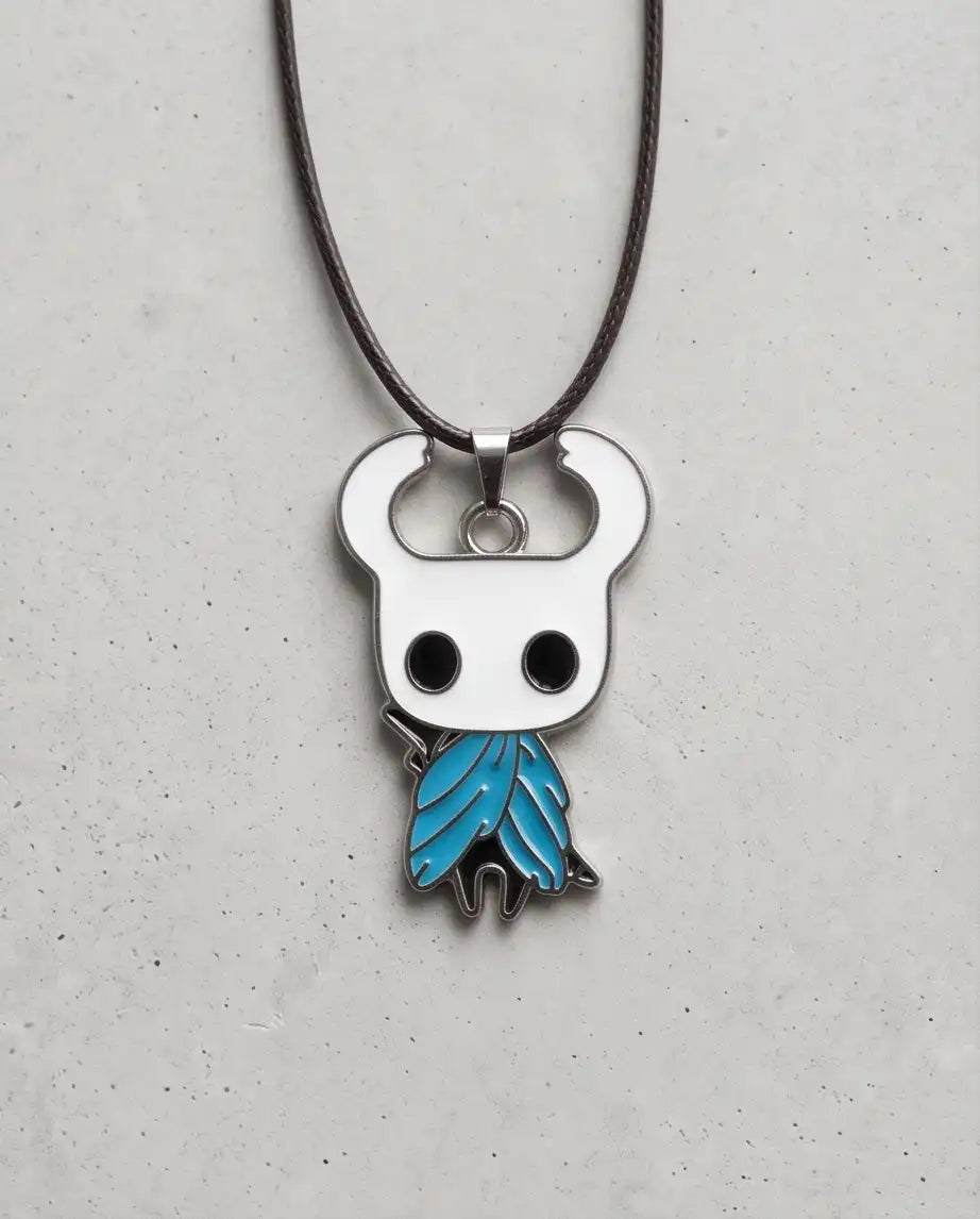 Hollow Knight Blue Cloak Enamel Pendant Box Chain